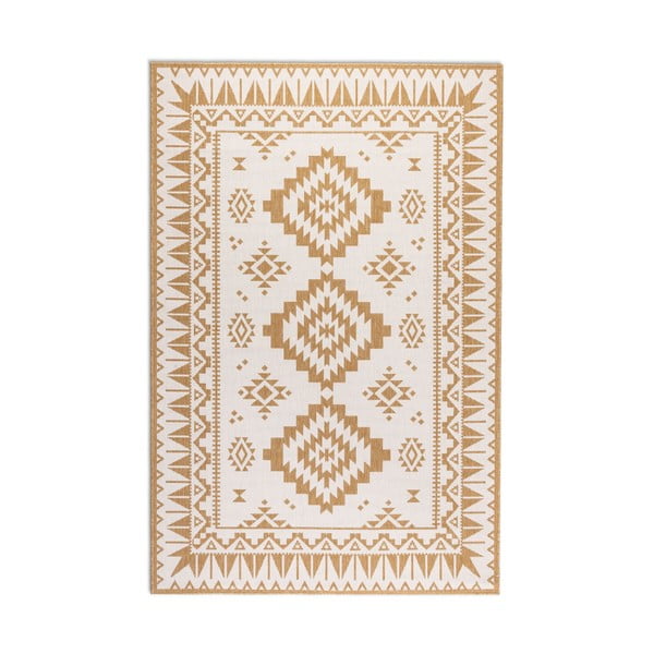Okkersárga-krémszínű kültéri szőnyeg 200x290 cm Gemini – Elle Decoration