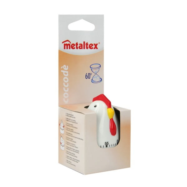 Hen fehér konyhai időzítő - Metaltex-image-1