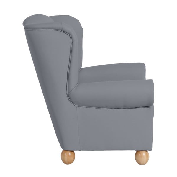Monarch Gray szürke színű füles fotel - Max Winzer-image-4