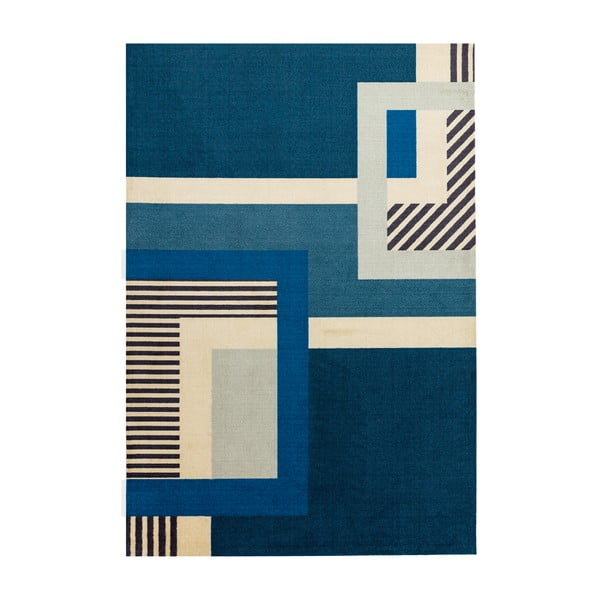 Riley Gerro kék szőnyeg, 160 x 240 cm - Asiatic Carpets