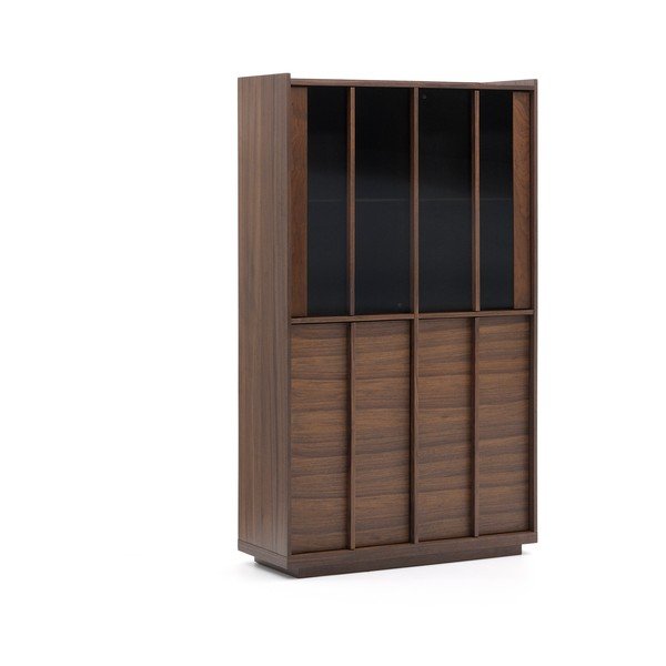 Barna tálalószekrény diófa dekorral 100x170x40 cm Onix – Kave Home-image-2