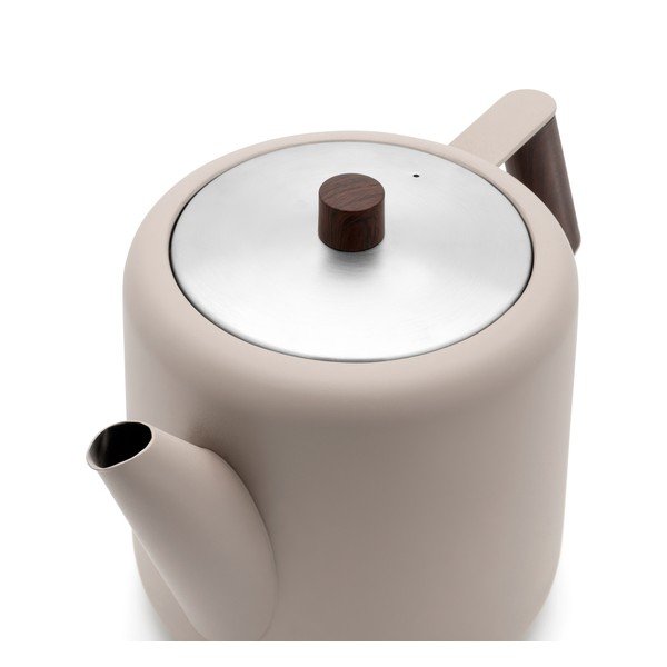 Bézs rozsdamentes acél teáskanna 1,1 l Duet Boston – Bredemeijer-image-2