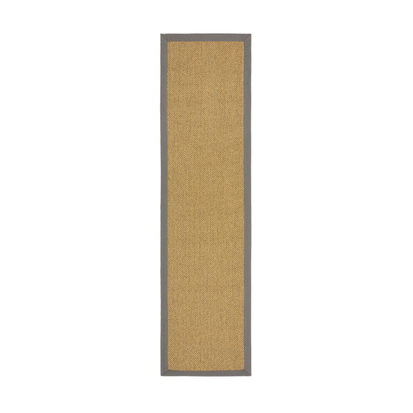 Szürke-világosbarna kültéri-beltéri szőnyeg 60x230 cm Sisal Look – Flair Rugs
