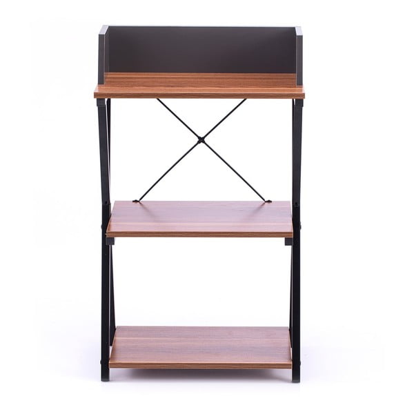 Íróasztal diófa dekoros asztallappal 30x50 cm Hexe – Homede-image-2