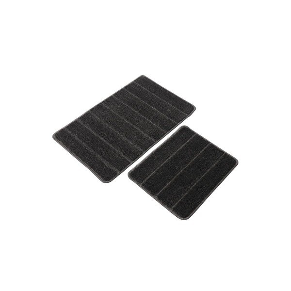 Antracitszürke fürdőszobai kilépő szett 2 db-os 50x80 cm Yeni Cizgli – Foutastic