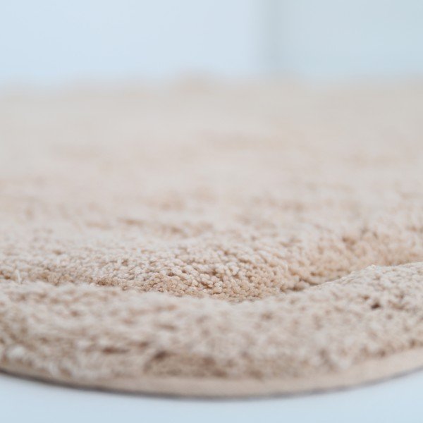 Világos rózsaszín mosható kézi szövésű pamut kerek szőnyeg ø 110 cm Sweet April Nude – Nattiot-image-4