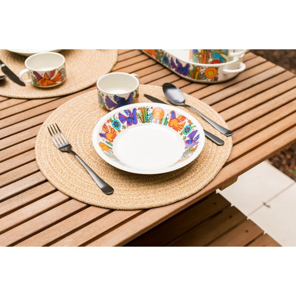 Natúr pamutkeverék tányéralátét, ø 38 cm - Tiseco Home Studio-image-1