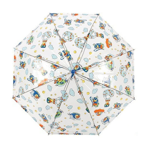 Doppler átlátszó gyerek esernyő kék részletekkel, ⌀ 70 cm - Ambiance