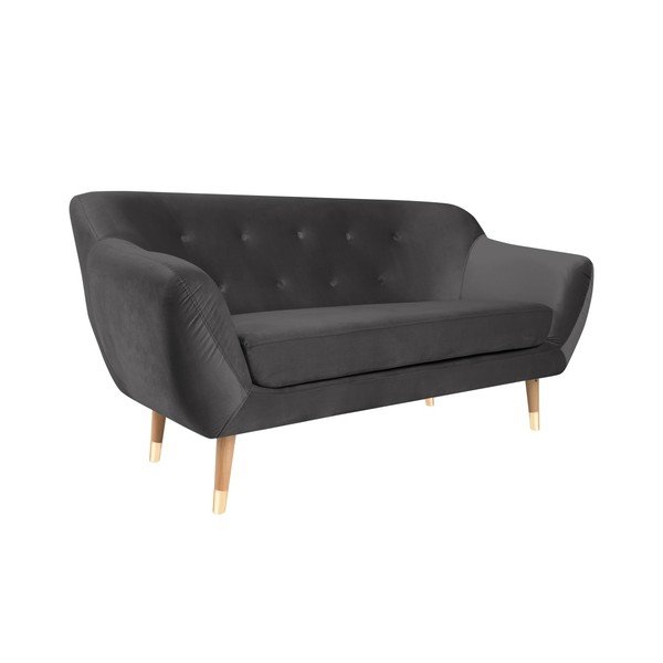 Amelie szürke kétszemélyes kanapé - Mazzini Sofas-image-3