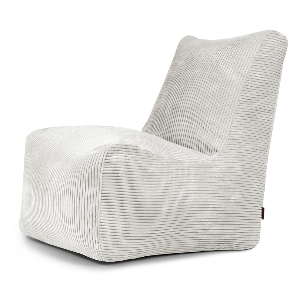 Krémszínű kordbársony babzsákfotel Seat Lounge  SLOWDOWN