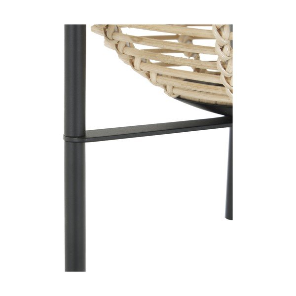 Wasa fekete asztali lámpa rattan árnyékolóval, magasság 38 cm - Westwing Collection-image-4