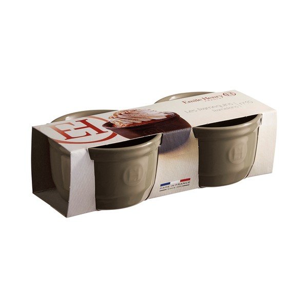 N°10 2 db-os kéregbarna ramekin sütőforma szett - Emile Henry-image-1