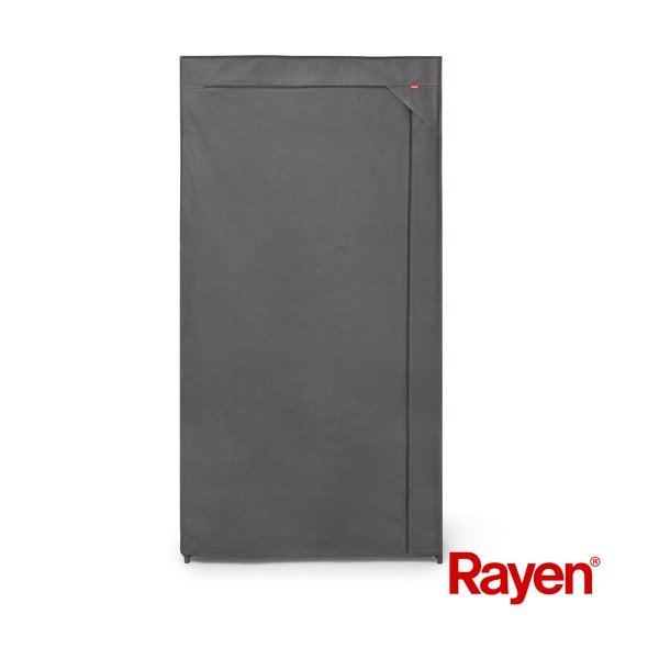 Szürke textil ruhásszekrény 79x155 cm – Rayen-image-2