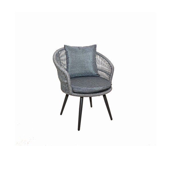Szürke kerti hatszemélyes műrattan étkezőgarnitúra Concord - Rojaplast-image-3