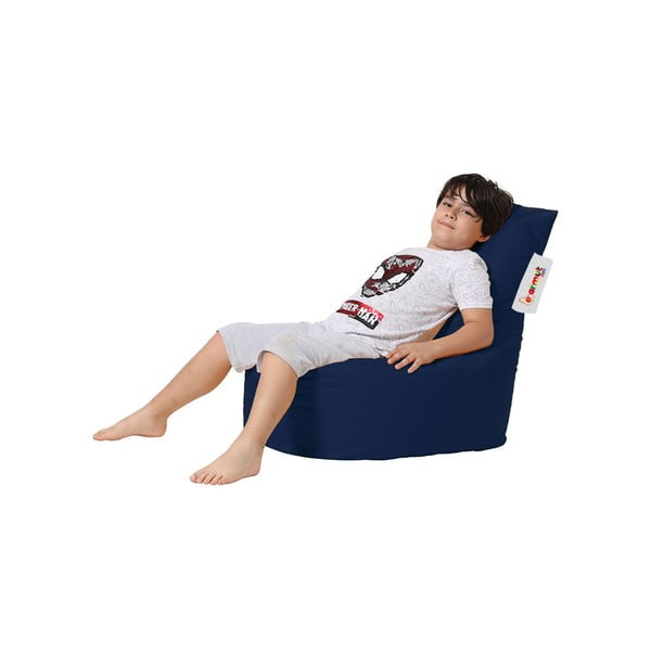 Sötétkék gyerek babzsákfotel Baton – Floriane Garden-image-1