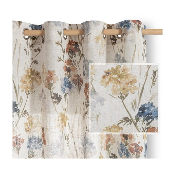 Krémszínű függöny 135x250 cm Flosi – Restilo