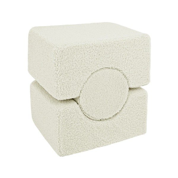 Fehér buklé habszivacs játszótér 3 db-os magasság 30 cm 83x45 cm – Meowbaby