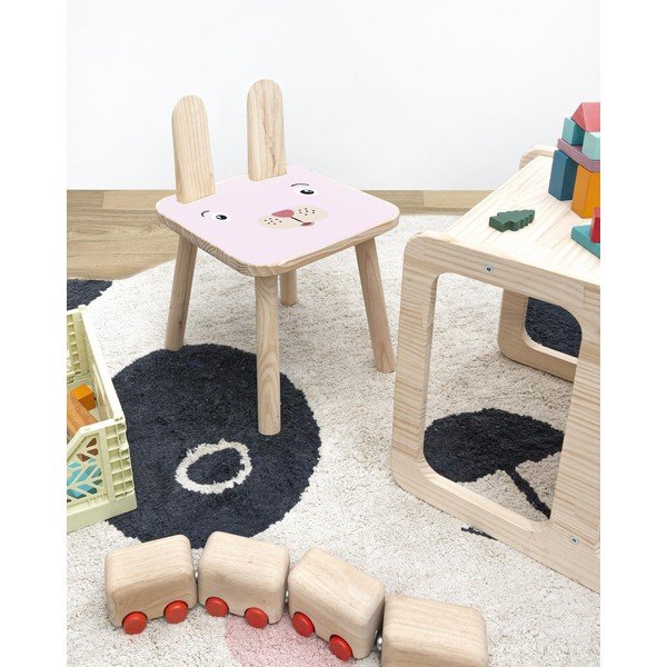 Rose Bunny tömör fenyő gyerekszék - Little Nice Things-image-1