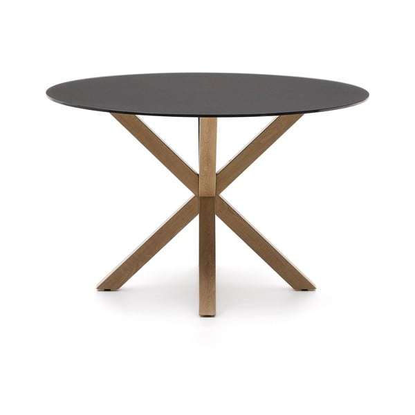 Kerek étkezőasztal üveg asztallappal ø 120 cm Argo – Kave Home-image-2