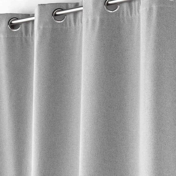 Világosszürke hangszigetelő függöny 140x260 cm Jupiter – douceur d'intérieur-image-1