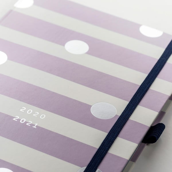 Lilac Lemonade lila-fehér határidőnapló, 2020 augusztus - 2021 augusztus - Busy B-image-1