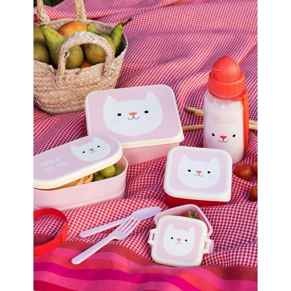 Cookie The Cat rózsaszín uzsonnásdoboz - Rex London-image-1