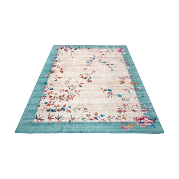 Krémszínű-türkiz szőnyeg 120x160 cm Amira – Hanse Home-image-3