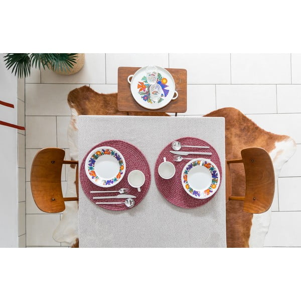 Natúr pamutkeverék tányéralátét, ø 38 cm - Tiseco Home Studio-image-4