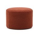 Terrakotta színű buklé puff Kaeli – Kave Home