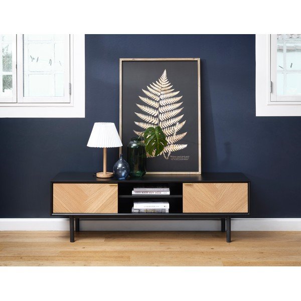 Calvi TV-állvány tölgyfa dekorral - Unique Furniture-image-1