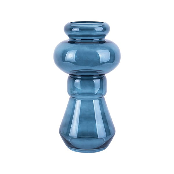 Morgana kék üveg váza, magasság 35 cm - PT LIVING