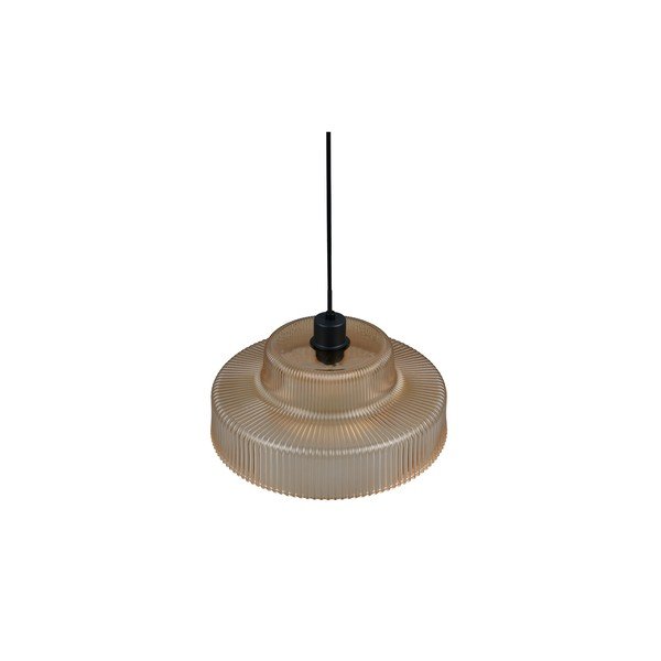 Borostyán színű függőlámpa üveg búrával ø 35 cm Abella – Reality-image-3