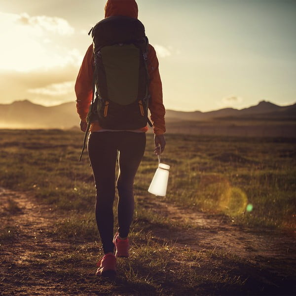 Fehér-barna LED asztali lámpa (magasság 20 cm) Bruno – Fischer & Honsel-image-1