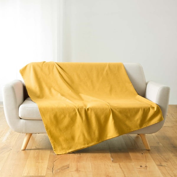 Sárga ágytakaró 220x240 cm Lucile – douceur d'intérieur