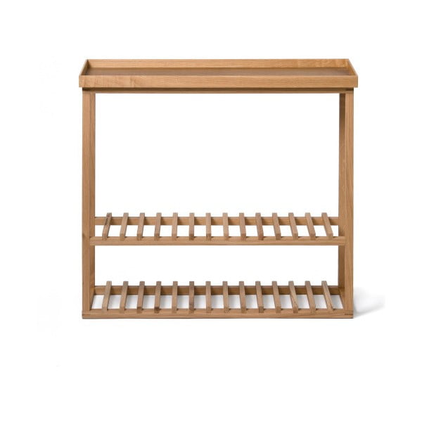 Hello Storage natúr színű cipőtartó/tárolóállvány tölgyfa lappal - Wireworks-image-2