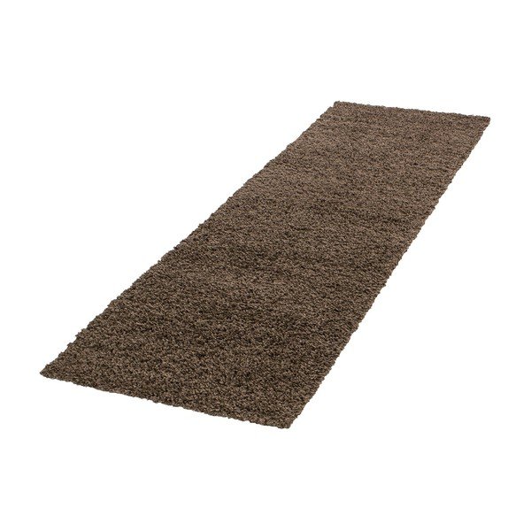 Sötétbarna futószőnyeg 80x250 cm Life – Ayyildiz Carpets