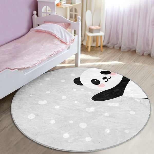 Világosszürke gyerek szőnyeg ø 120 cm Comfort – Mila Home-image-3
