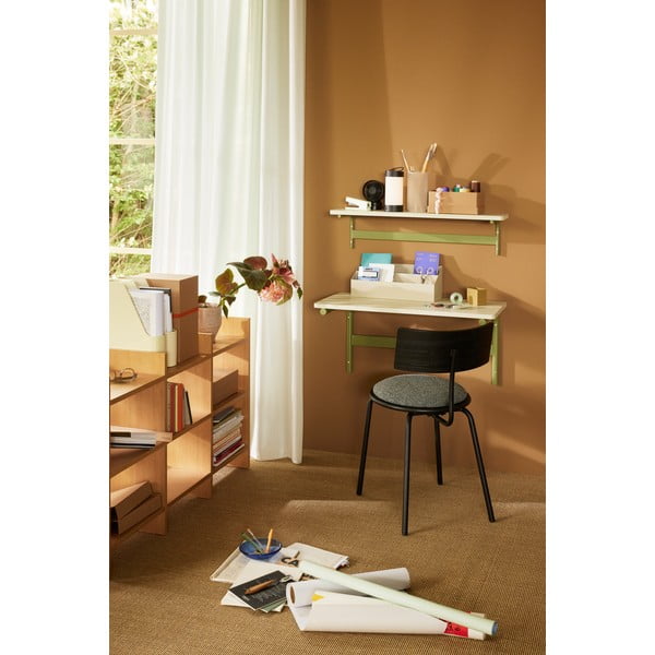 Zöld-szürke fali polc 80 cm Koi – Hübsch-image-1