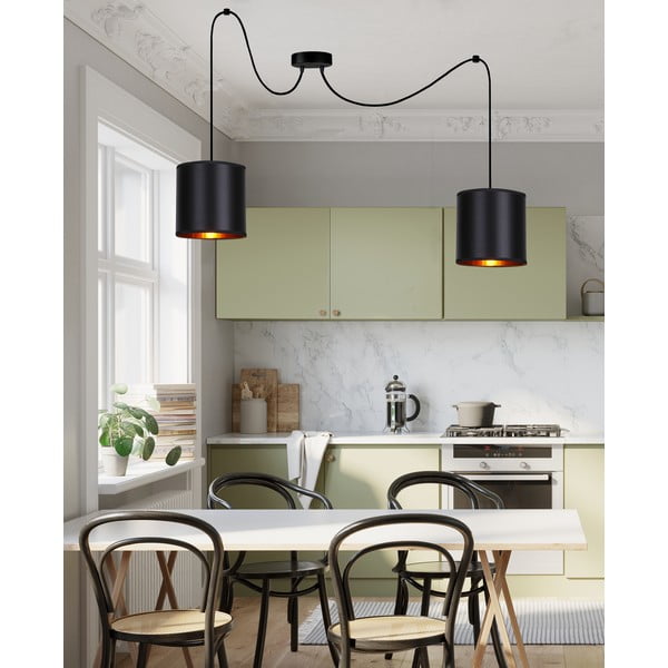 Fekete függőlámpa 100x100 cm Candida – Candellux Lighting-image-1