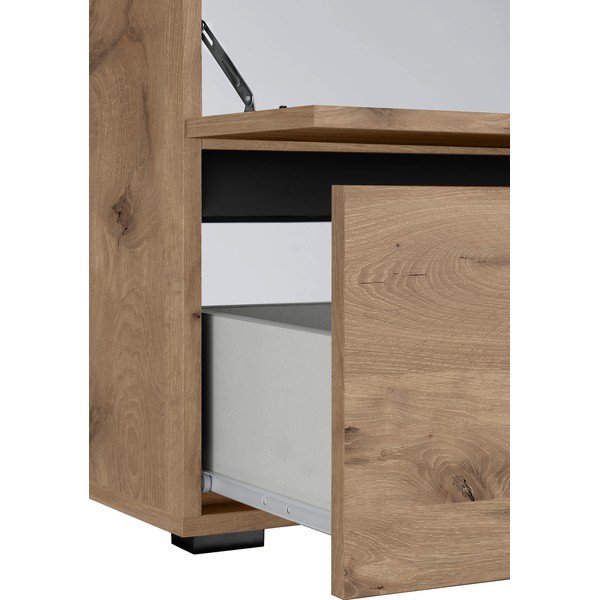 Natúr színű mosdó alatti szekrény tölgyfa dekorral 60x55 cm Wisla – Støraa-image-1