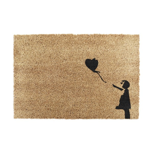 Kókuszrost lábtörlő 40x60 cm Girl With a Ballon – Artsy Doormats