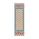 Gyapjúkeverék futószőnyeg 80x300 cm Checkered Border – Flair Rugs