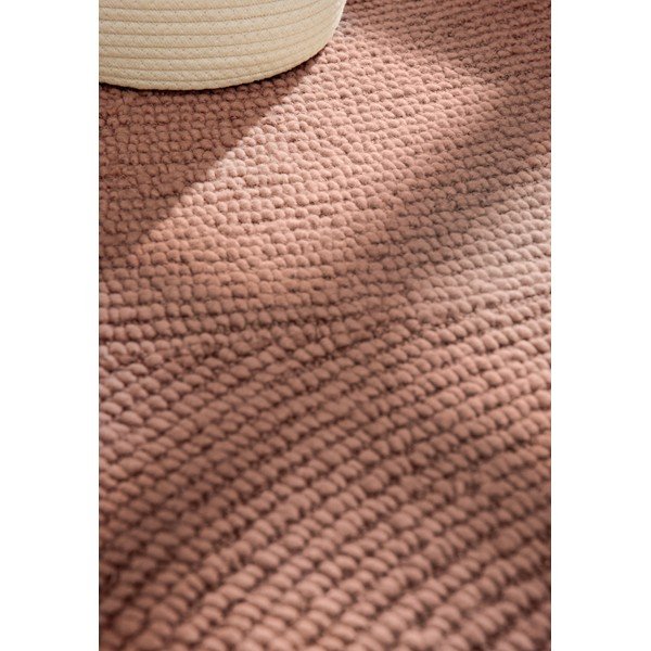 Terrakotta színű kézi szövésű gyapjú szőnyeg 120x180 cm Calmio – Hanse Home-image-4