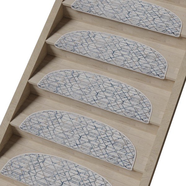 Szürke lépcsőszőnyeg szett 16 db-os 20x65 cm Cottage Warmth – Vitaus-image-1