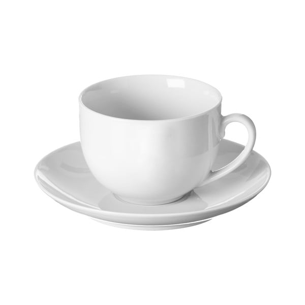 Simplicity fehér porcelán teáscsésze és alj, 180 ml - Price & Kensington