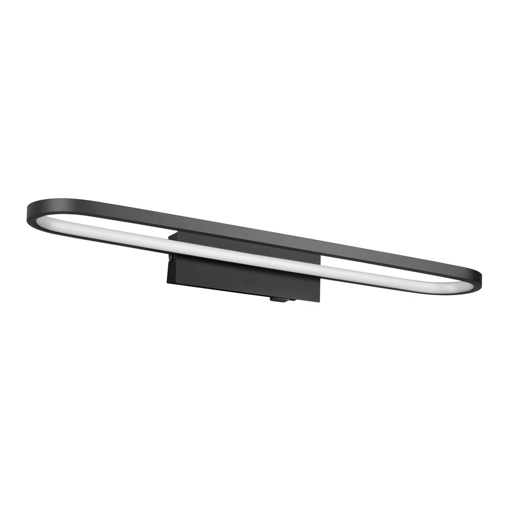 Matt fekete LED fali lámpa (hosszúság 60 cm) Gianni  Trio