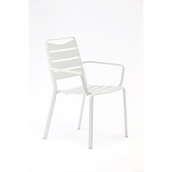 Fehér fém kerti szék szett 4 db-os Spring – Ezeis