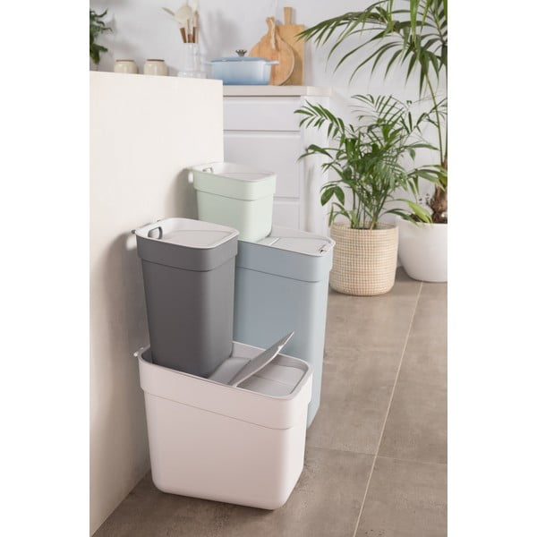 Fehér újrahasznosított műanyag szelektív szemetes 20 l Ready To Collect – Curver-image-3