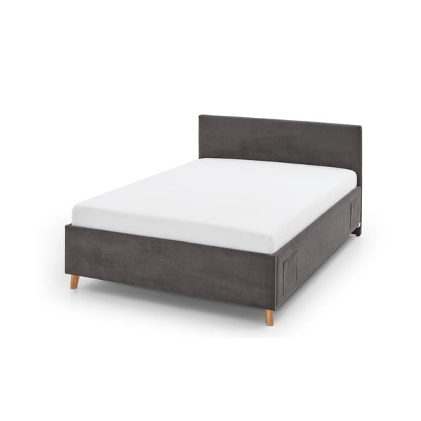 Antracitszürke ágyneműtartós gyerekágy 140x200 cm Cool – Meise Möbel