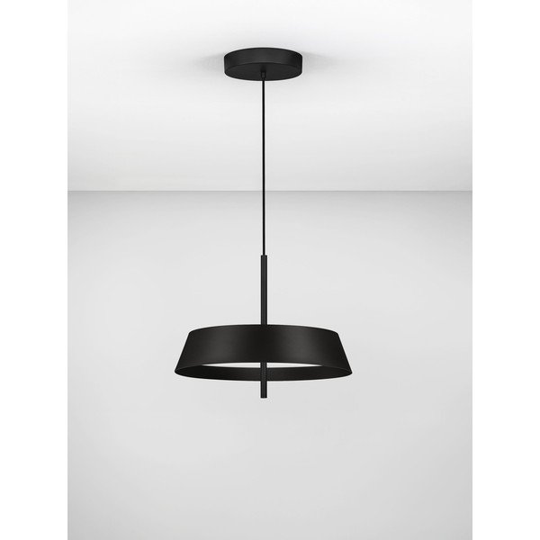Matt fekete alumínium LED dimmelhető függőlámpa ø 45 cm Velio – Nova Luce-image-3
